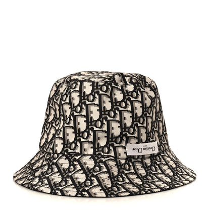 Christian Dior Oblique Reversible Teddy-D Brim Bucket Hat 58 Black 1 of 10