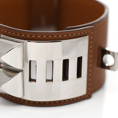 Hermes Barenia Collier De Chien CDC Bracelet L Fauve 7 of 9