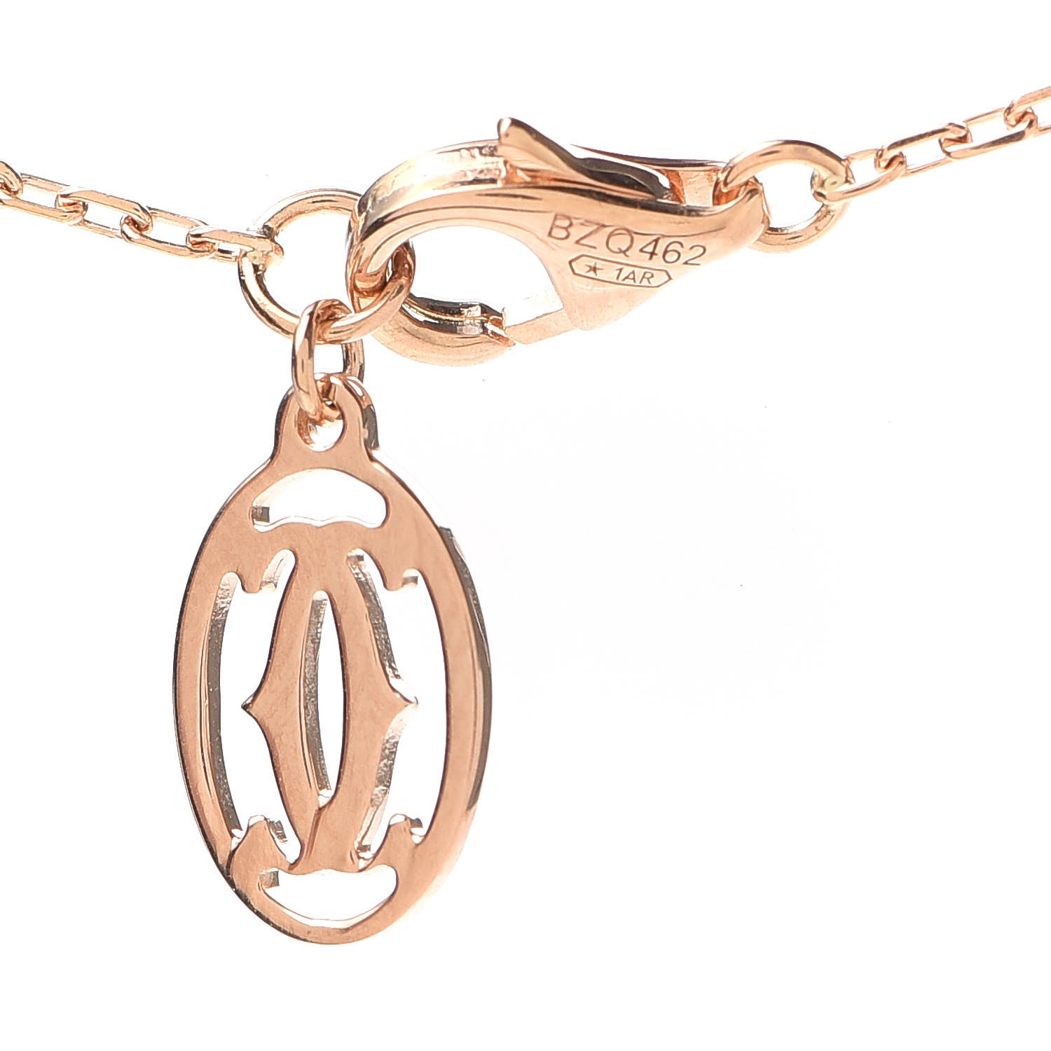 Cartier 18K Pink Gold 8 Diamond D'Amour Station Necklace 5 of 5