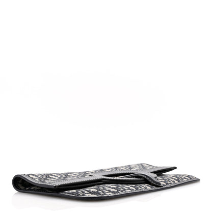 Christian Dior Oblique Fold Over Clutch Blue 4 of 8