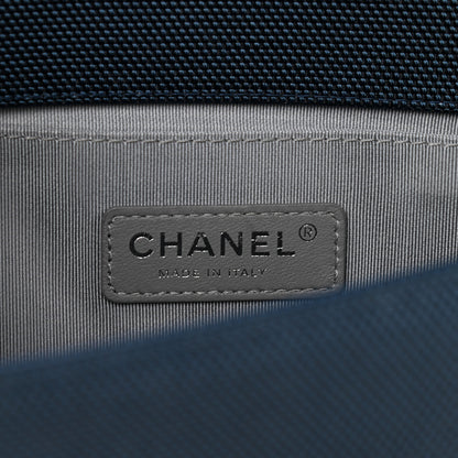 Chanel Canvas Quilted Medium Fluo Boy Flap Dark Navy Fuchsia Grey 6 of 12