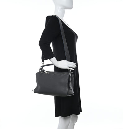 Fendi Cuoio Romano Selleria Lei Boston Tote Asfalto 2 of 11