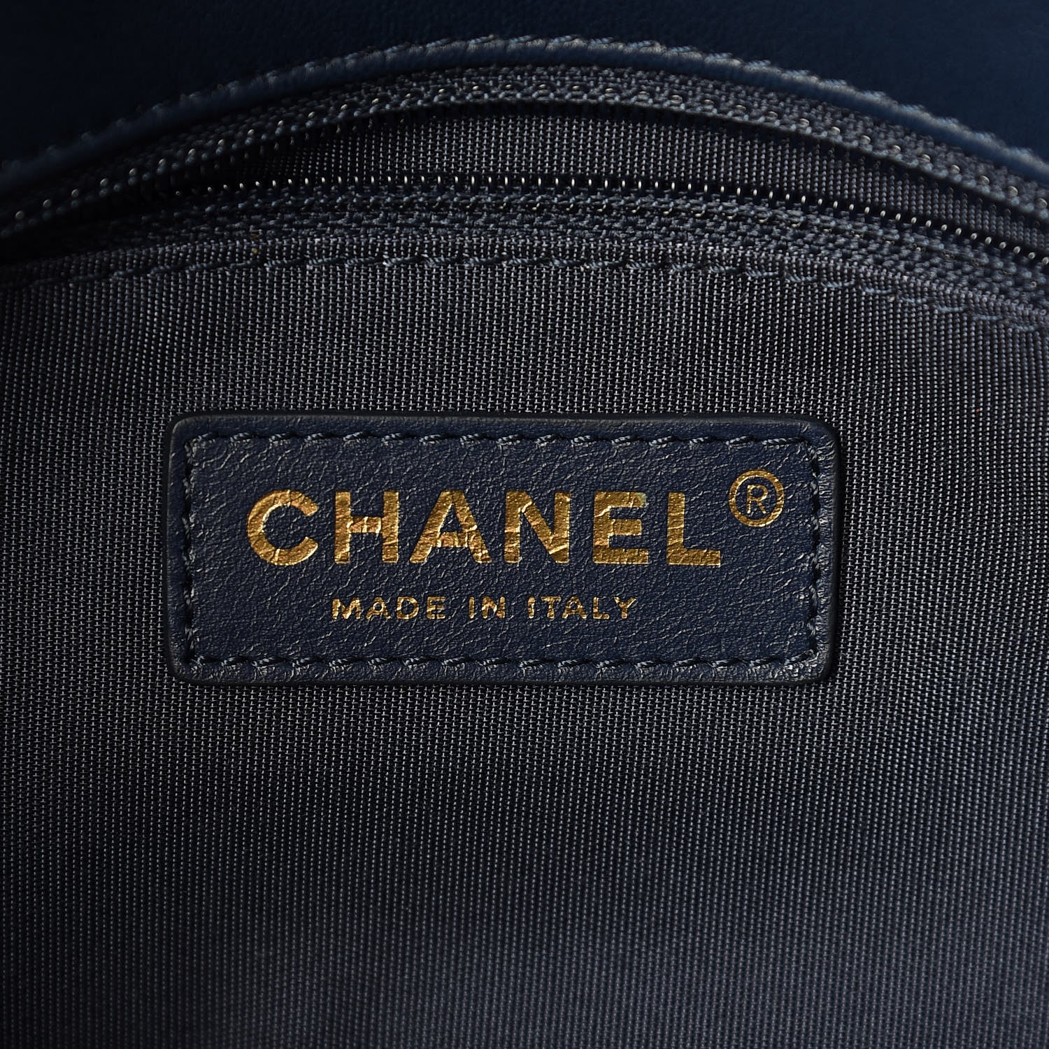 Chanel Lambskin Chevron Quilted Mini Chain Around Rectangular Flap Blue 6 of 10