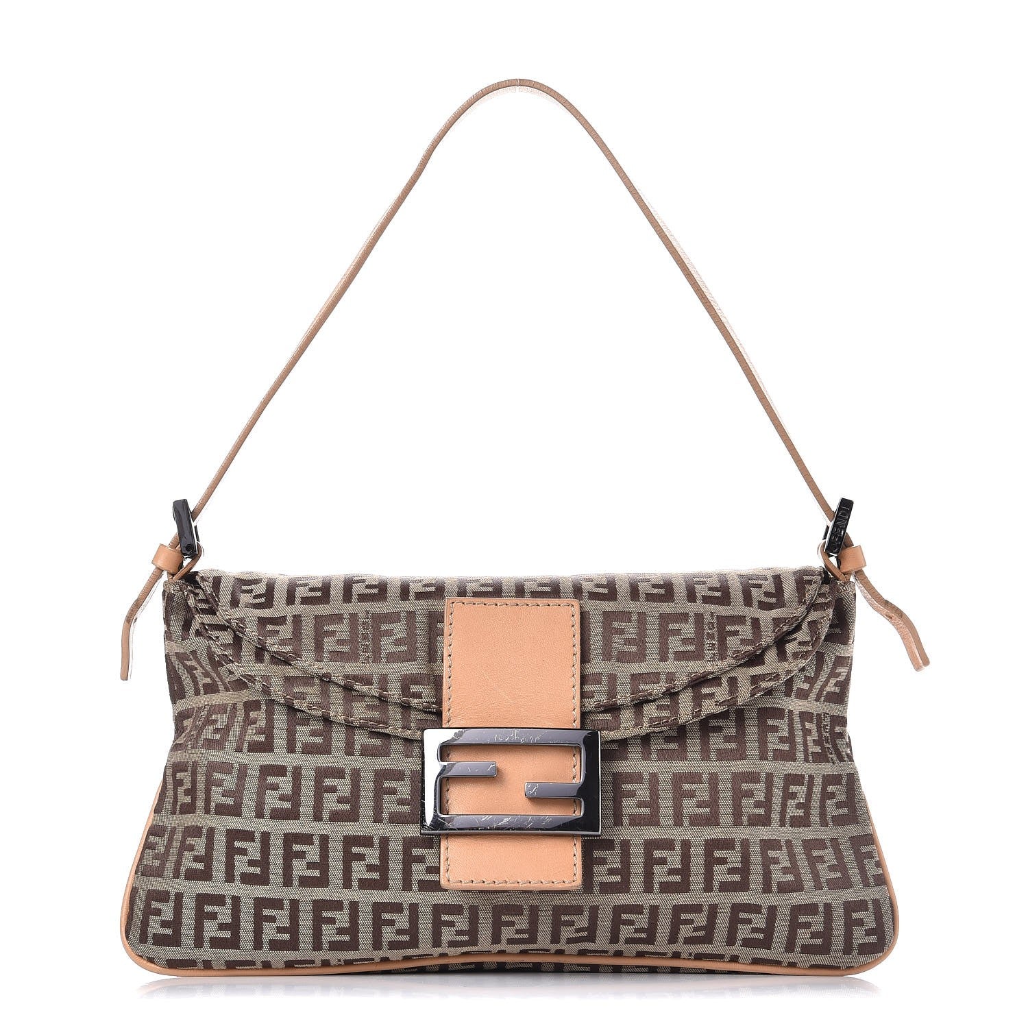 Fendi Zucchino Baguette Tan 1 of 11
