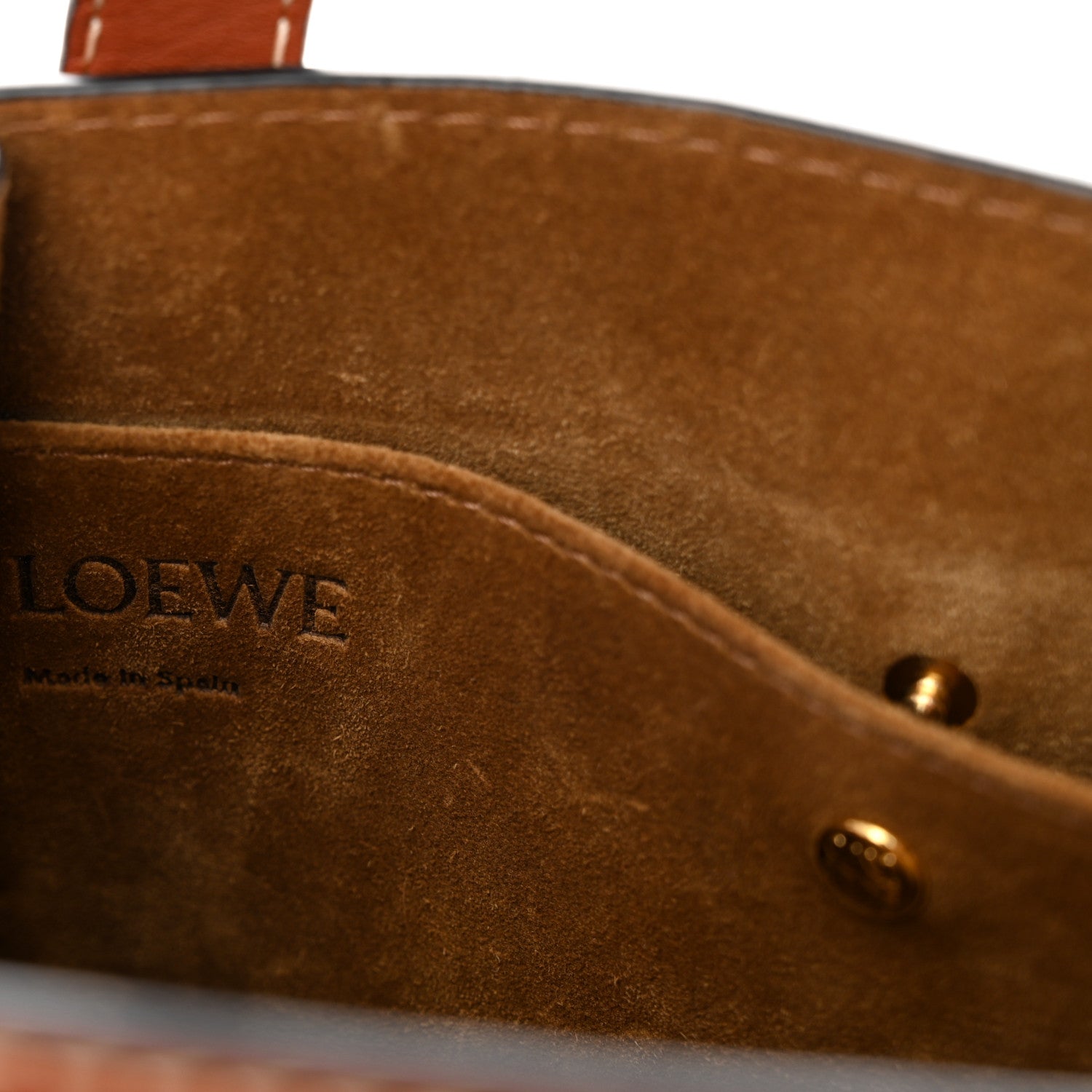 Loewe Soft Calfskin Mini Gate Tote Rust 6 of 11