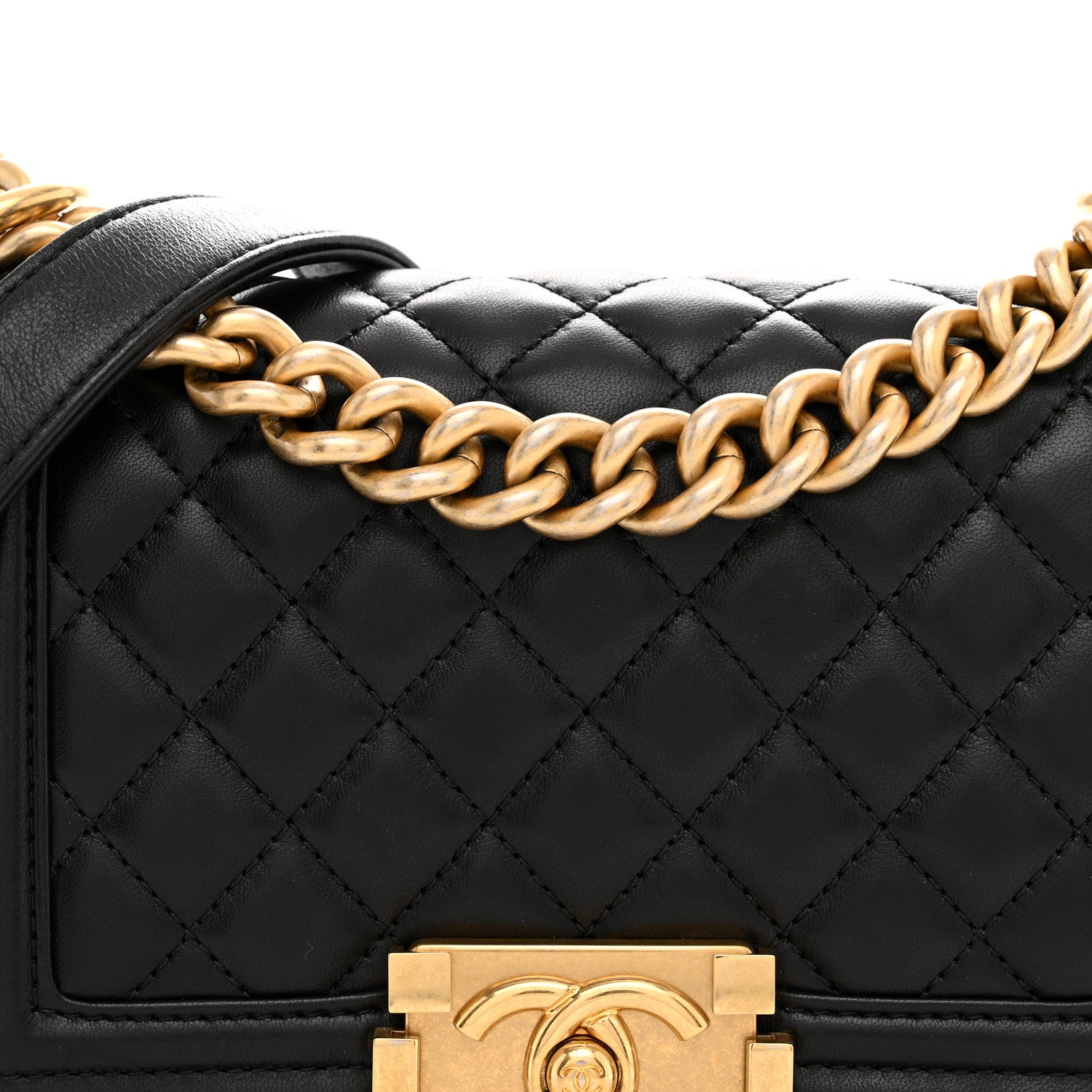 Chanel Lambskin Quilted Small Boy Flap Black 8 of 11