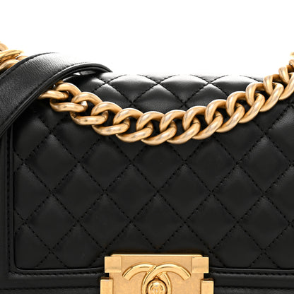 Chanel Lambskin Quilted Small Boy Flap Black 8 of 11
