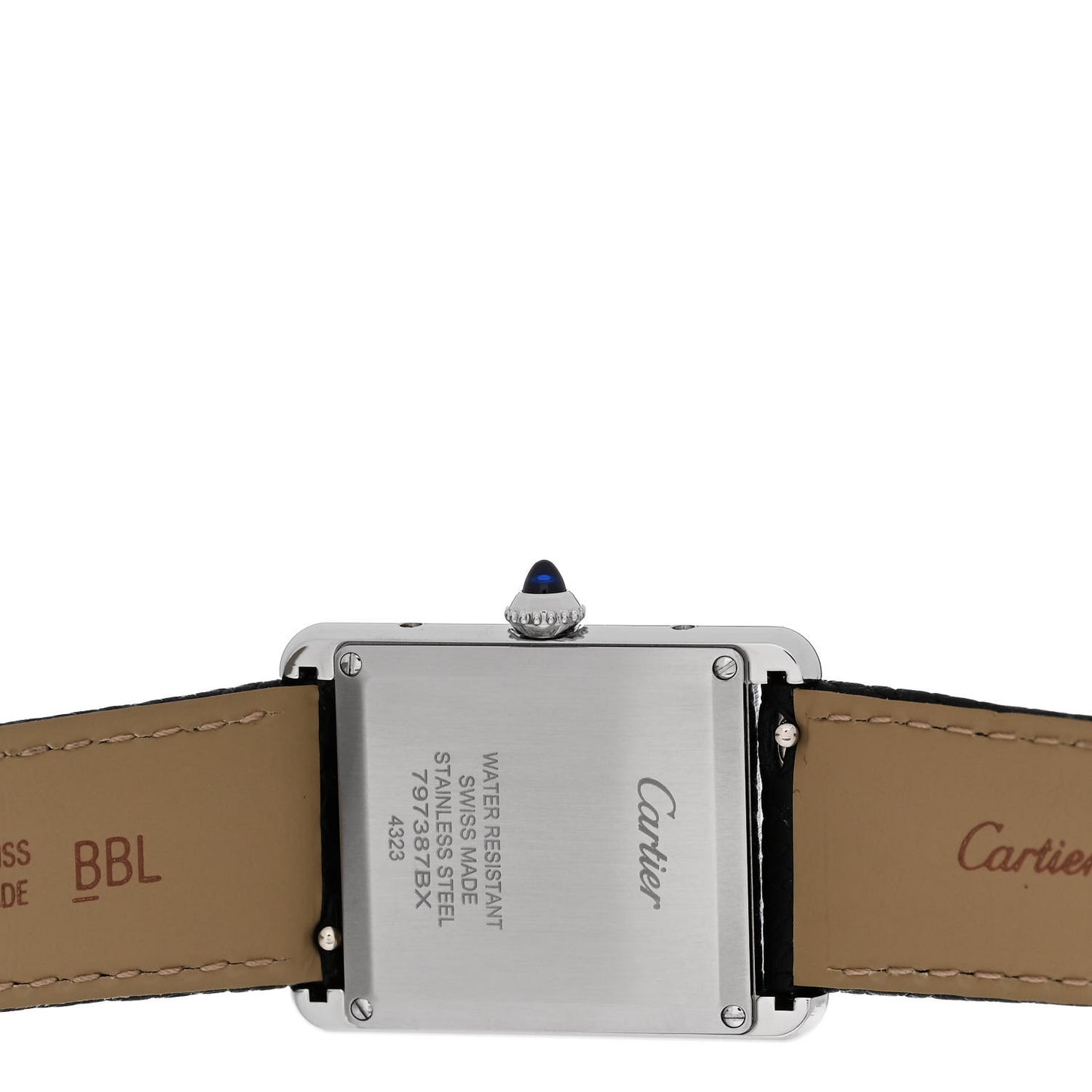 Stainless Steel Calfskin 25mm Must de Cartier Tank Quartz Watch