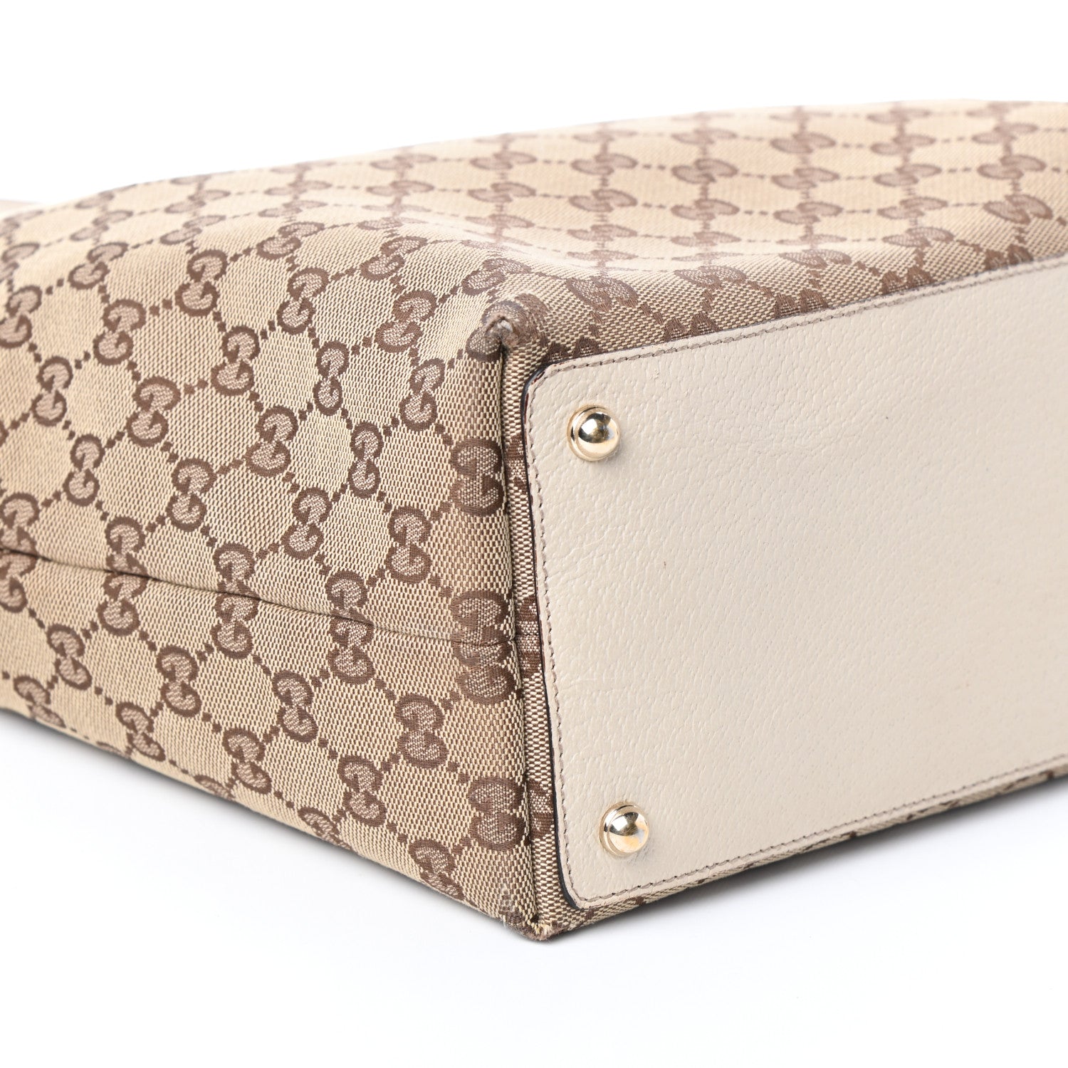 Gucci Monogram Large Eclipse Tote Beige White 7 of 8