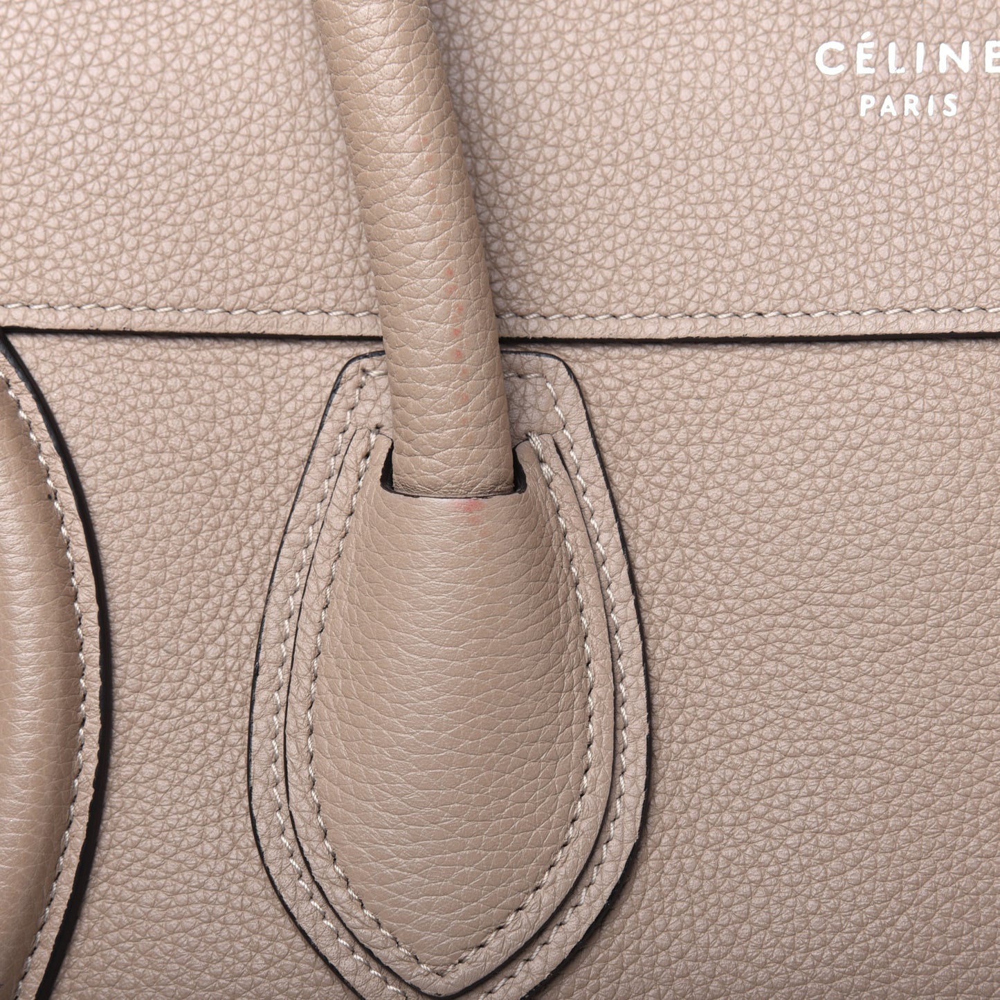 Drummed Calfskin Mini Luggage Dune