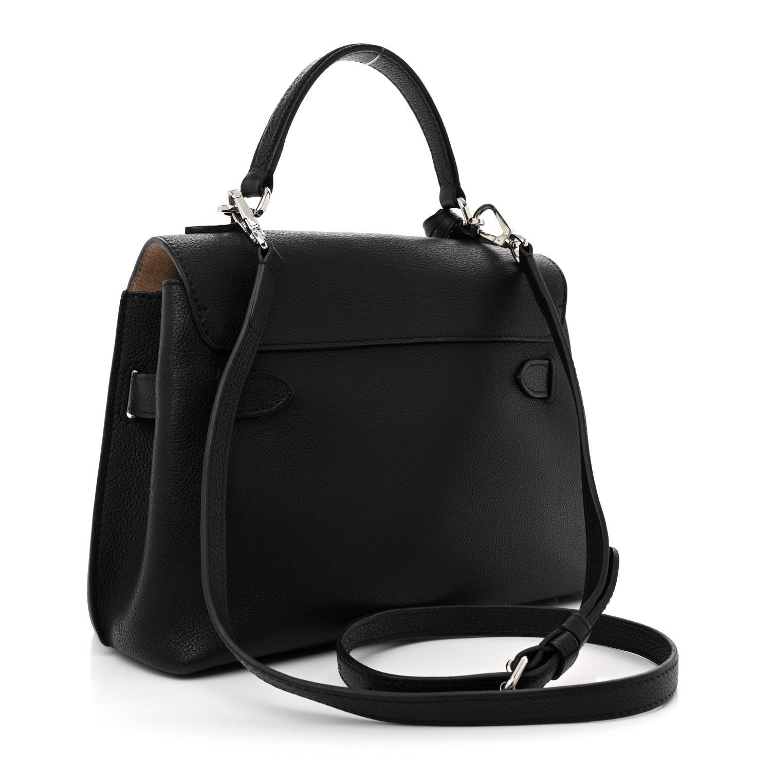 Louis Vuitton Calfskin Lockme Ever BB Black 3 of 18