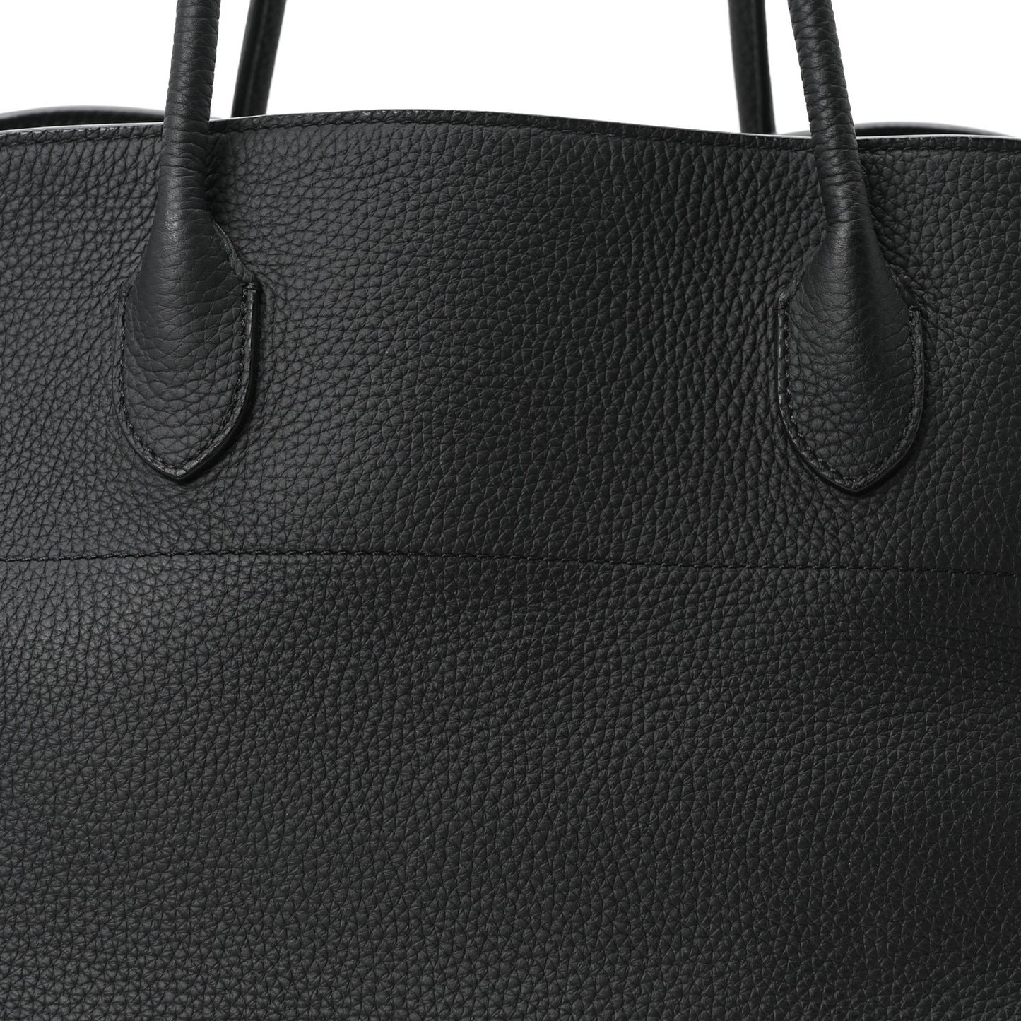 Matte Grained Calfskin EW Margaux Black