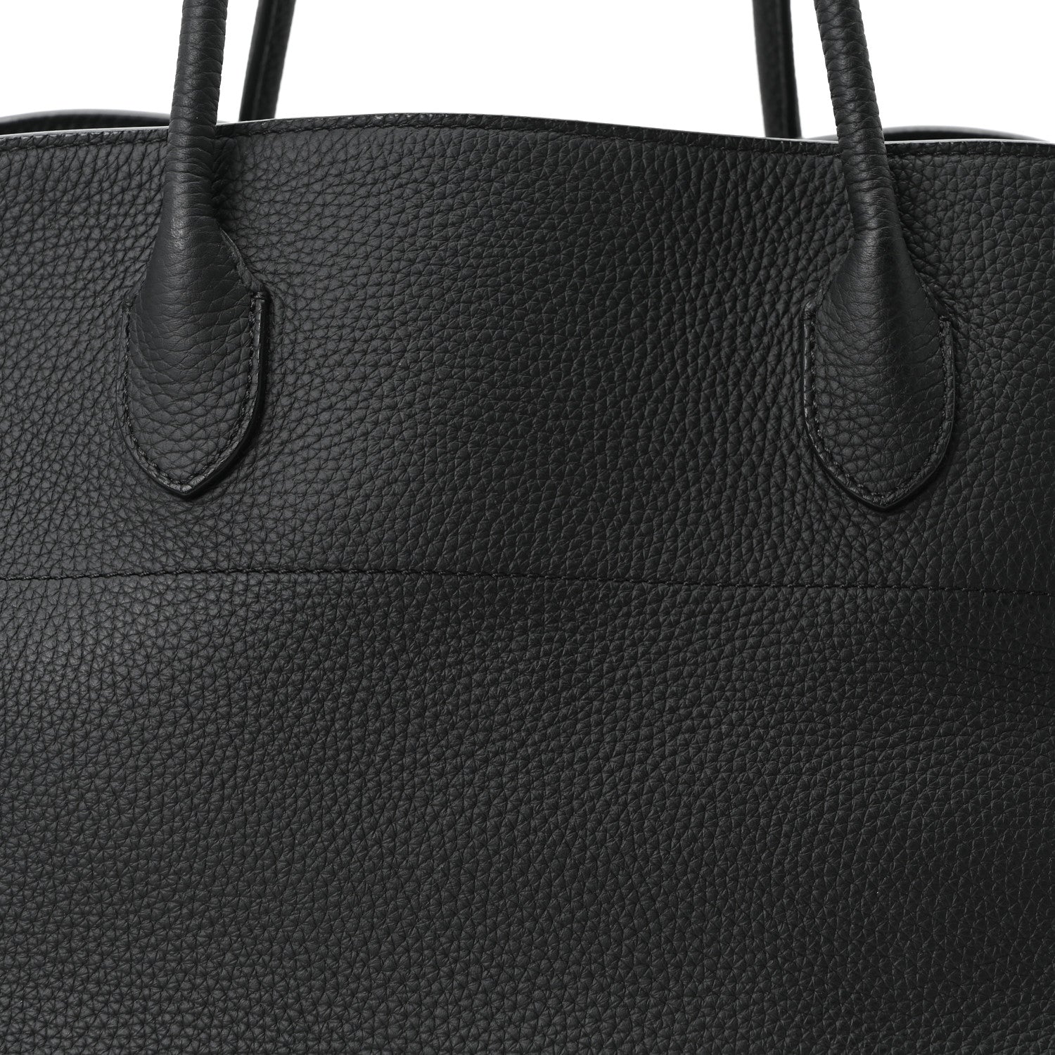 The Row Matte Grained Calfskin EW Margaux Black 6 of 8