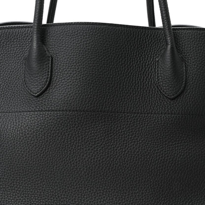 The Row Matte Grained Calfskin EW Margaux Black 6 of 8