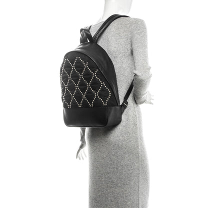 Alexander Wang Lambskin Nylon Studded Backpack Black 2 of 7