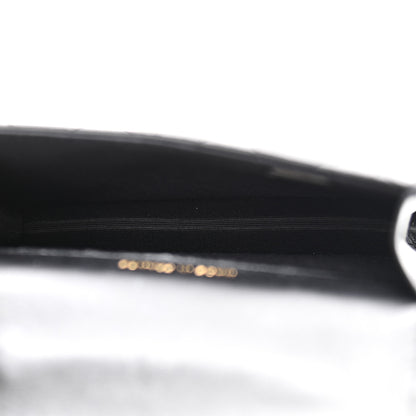 Chanel Lambskin Quilted Top Handle Flap Coin Purse With Chain Black 5 of 12