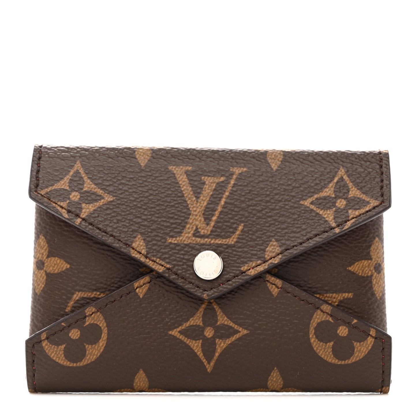 Monogram LV Colormania Kirigami Card Holder Sari Red