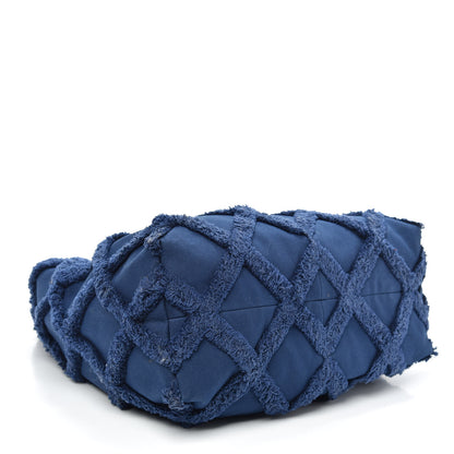 Chanel Cotton Canvas Large CC Embrace Hobo Navy 4 of 10