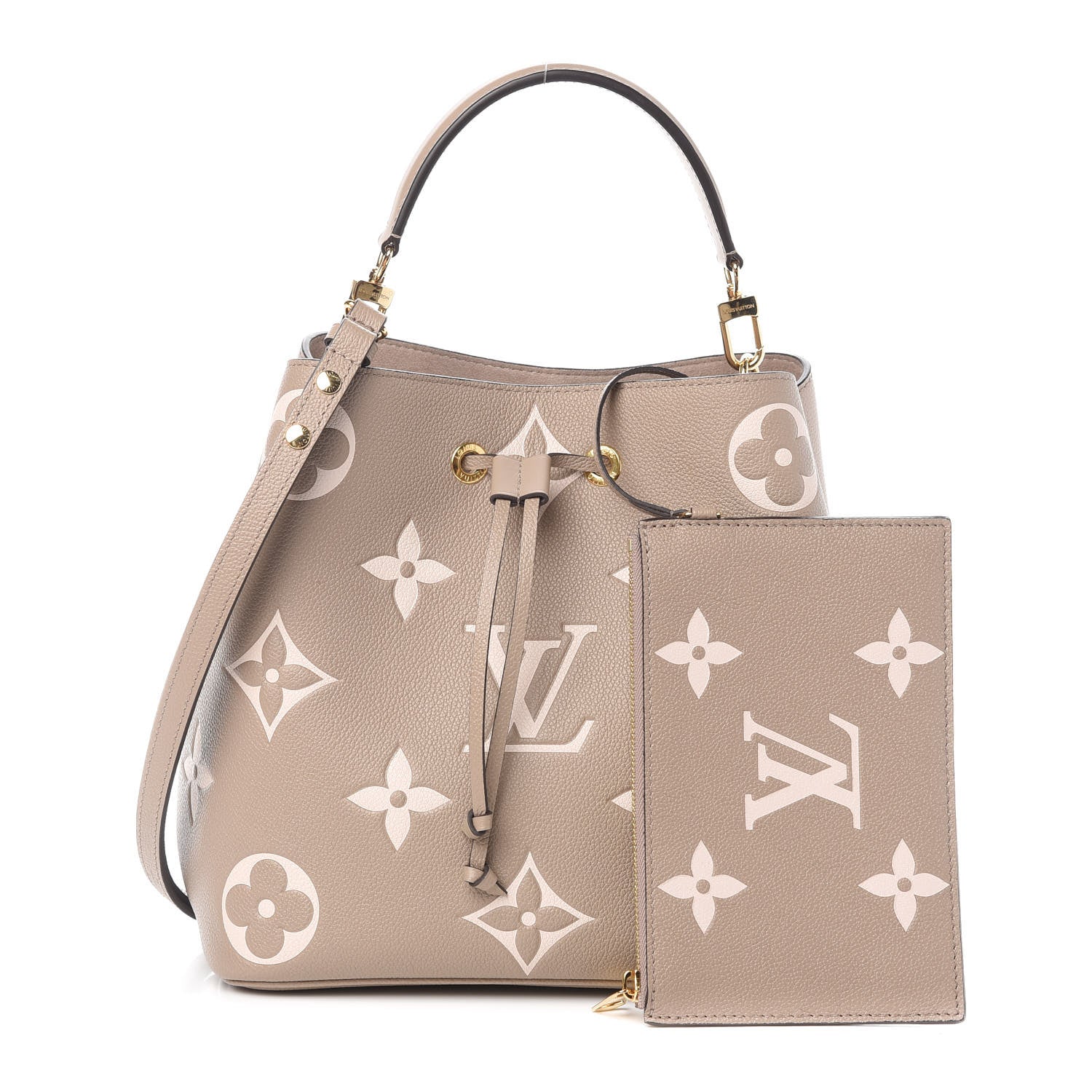Louis Vuitton Empreinte Monogram Giant Neonoe MM Tourterelle Creme 1 of 10