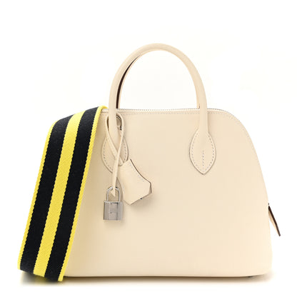 Hermes Epsom 1923 Sangle Bolide 25 Nata Bleu Indigo Lime 2 of 31