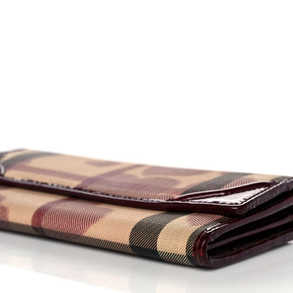 Burberry Nova Check Heart Wallet Berry Red 9 of 9