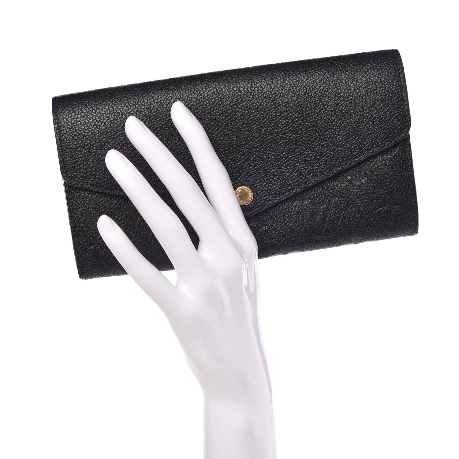 Louis Vuitton Empreinte Sarah Wallet NM Black 2 of 7