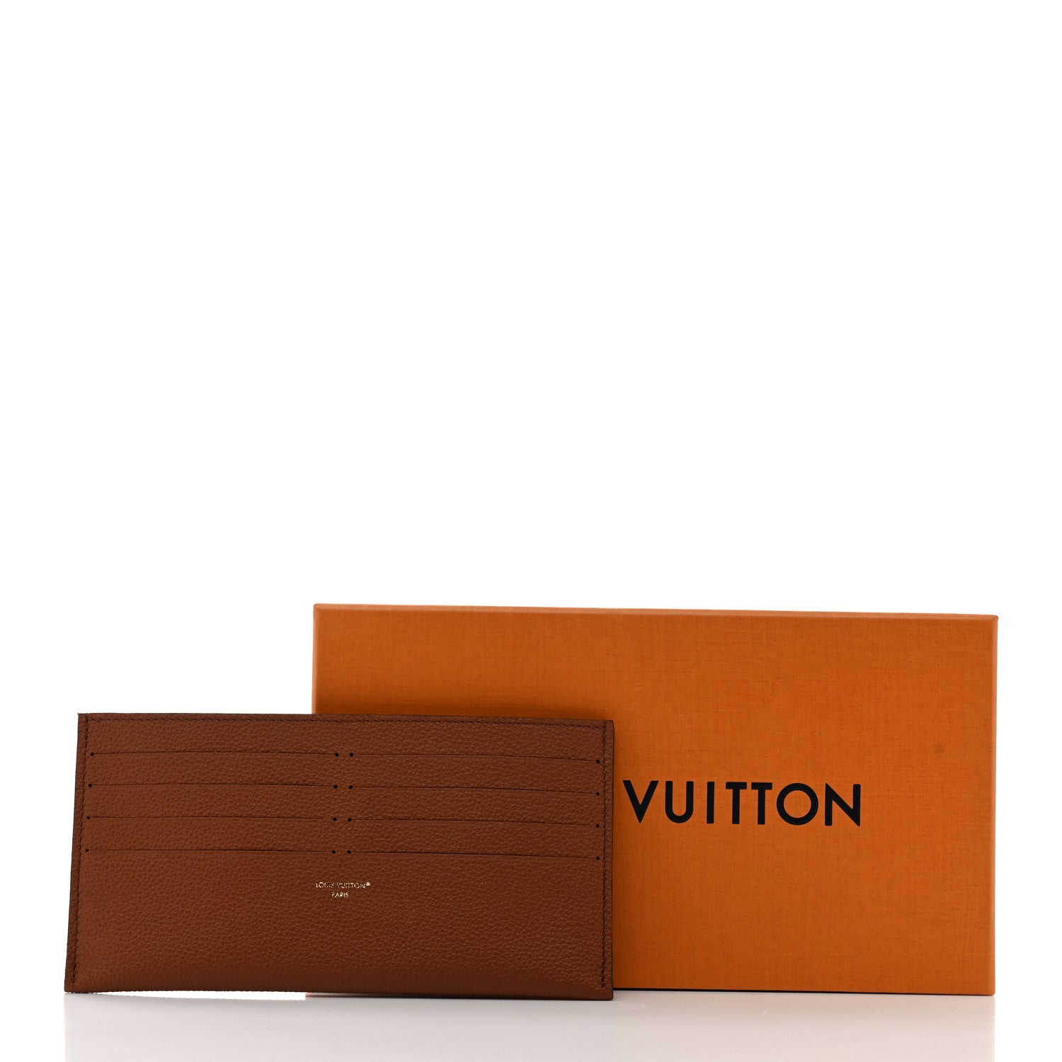 Louis Vuitton Calfskin Felicie Chain Wallet Card Holder Insert Cognac 7 of 7