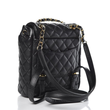 Chanel Calfskin Quilted Mini Urban Spirit Backpack Black 3 of 10
