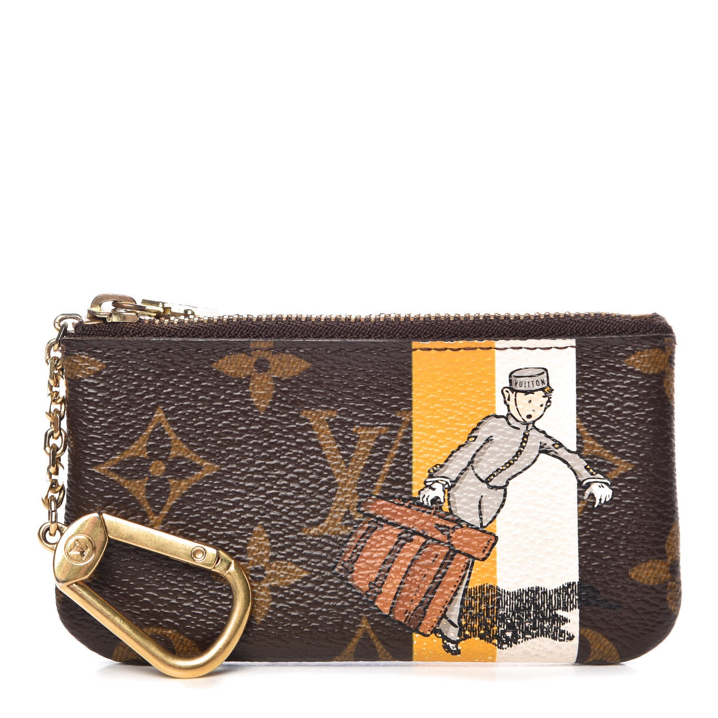 Monogram Groom Key Pouch