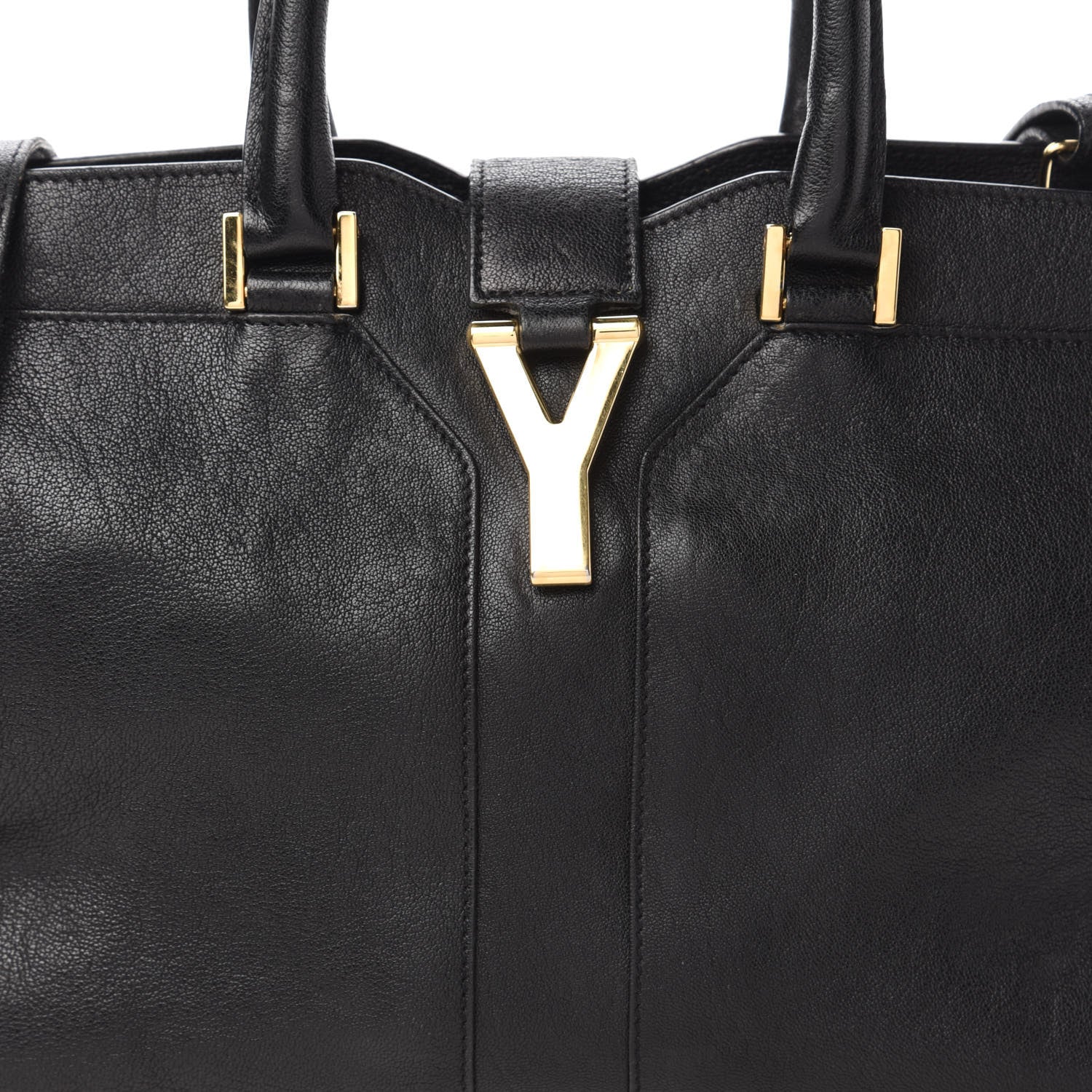 Saint Laurent Sheepskin Small Cabas ChYc Black 9 of 11