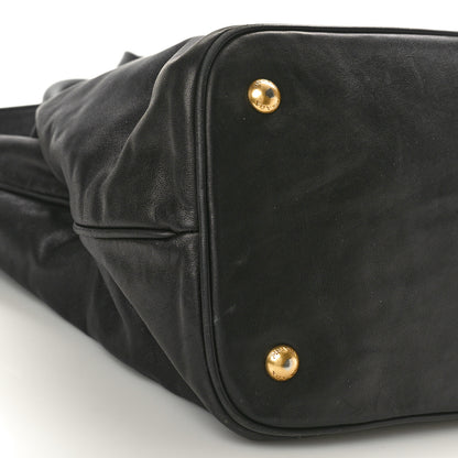 Prada Soft Calfskin Shopping Tote Black 8 of 11