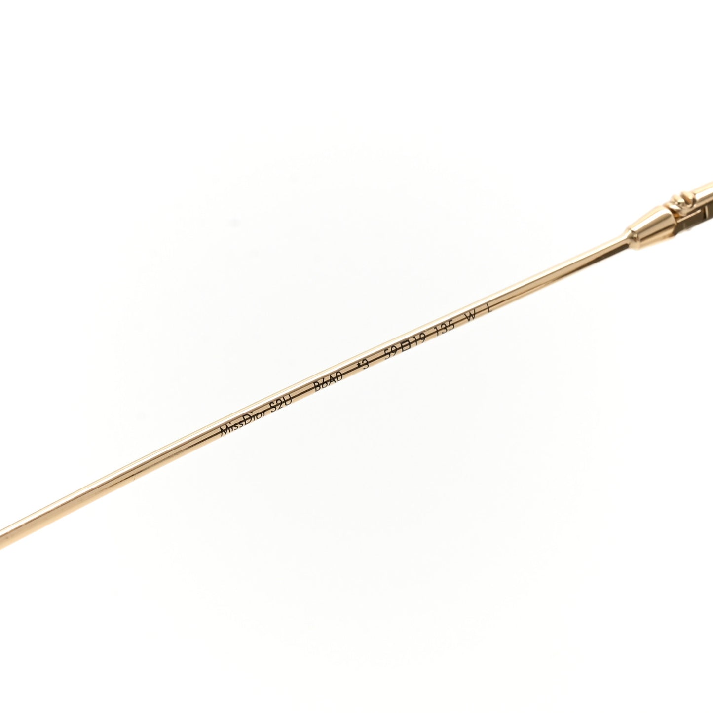 Metal Pearl MissDior S2U Sunglasses Gold Smoke