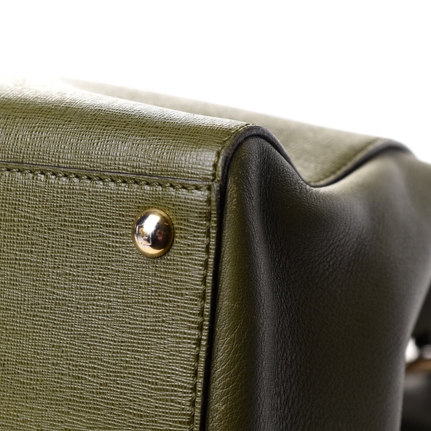 Vitello Elite Flamingo Regular 2Jours Tote Oliva