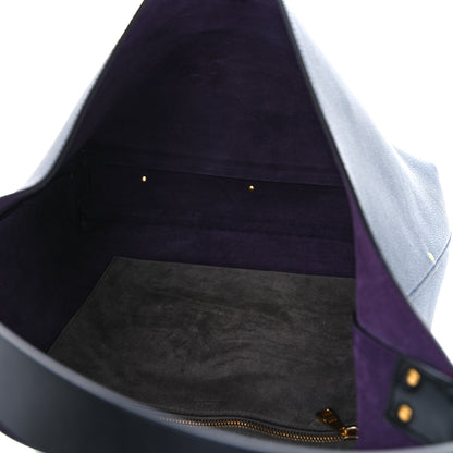 Chloe Grained Calfskin Marcie Hobo Tote Navy 5 of 9