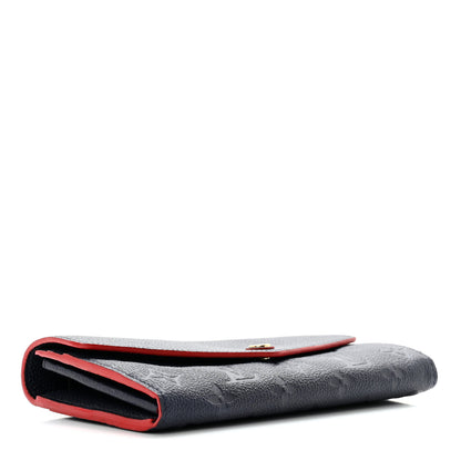 Louis Vuitton Empreinte Sarah Wallet NM Marine Rouge 3 of 7