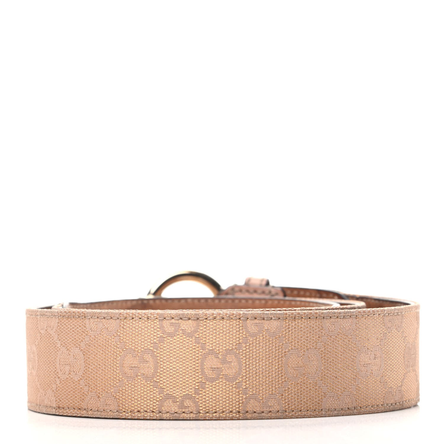 Gucci Monogram Horsebit Buckle Belt 85 34 Pink 2 of 6