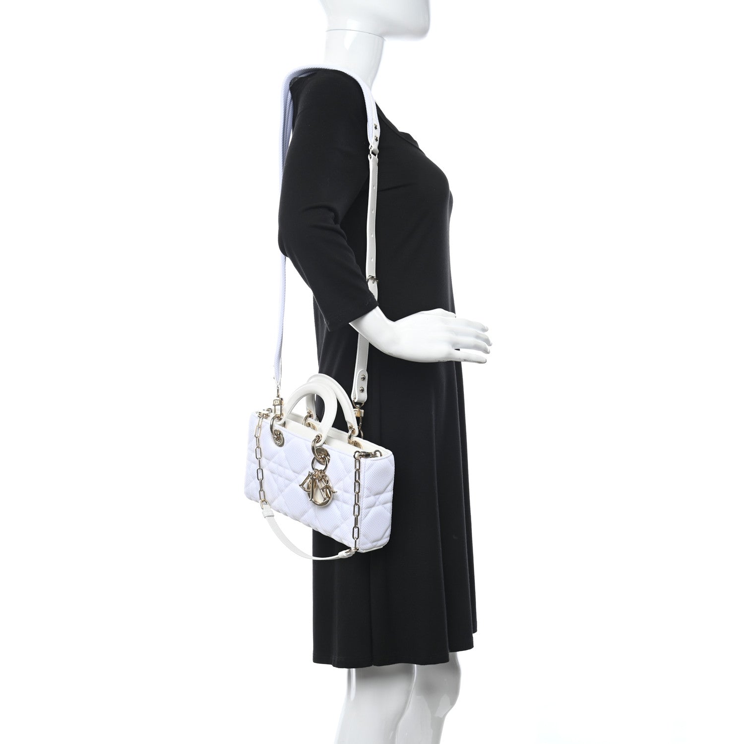 Christian Dior Macrocannage Technical Fabric Lady D-Joy White 2 of 10