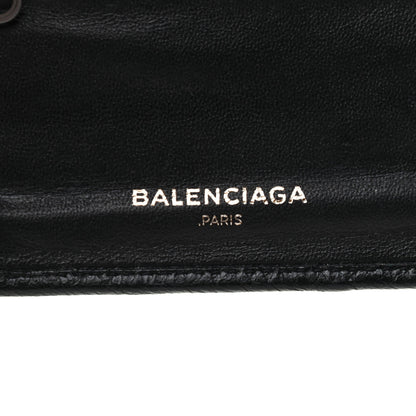 Balenciaga Agneau Compact Wallet Rouge Vif Black 6 of 10