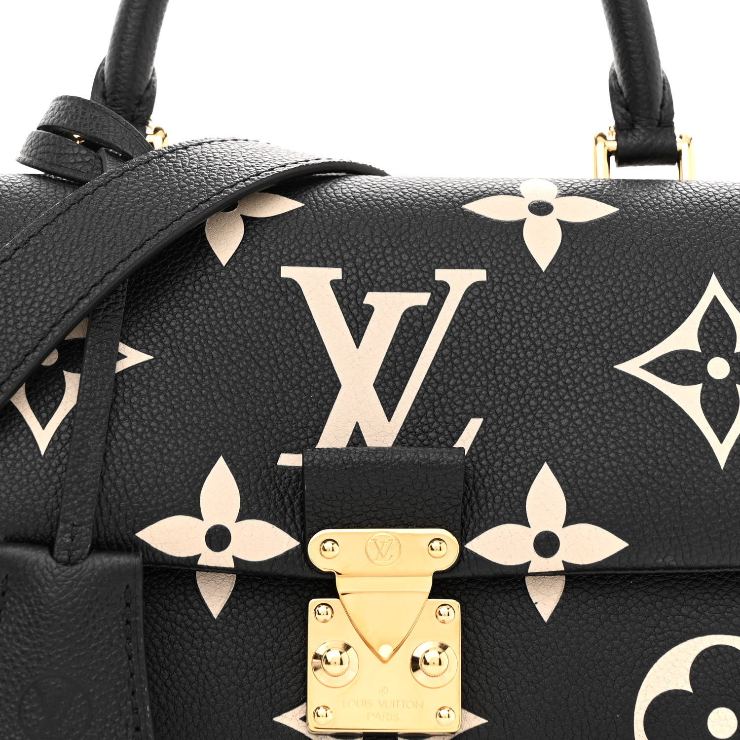Louis Vuitton Empreinte Monogram Giant Madeleine BB Black Beige 7 of 11