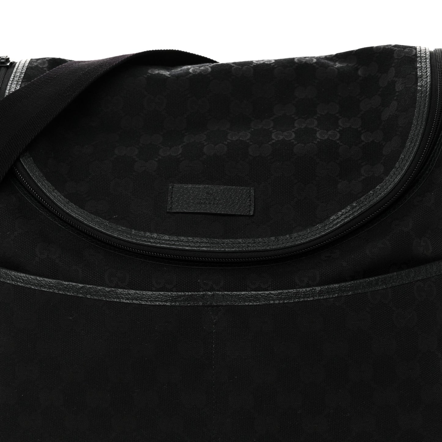 Monogram Large Diaper Bag Black