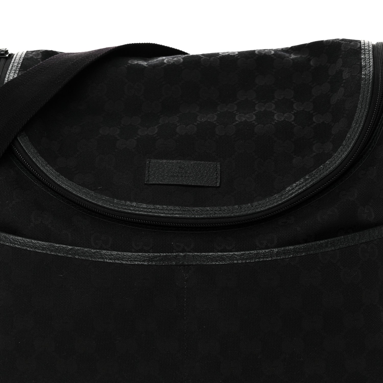Gucci Monogram Large Diaper Bag Black 8 of 11