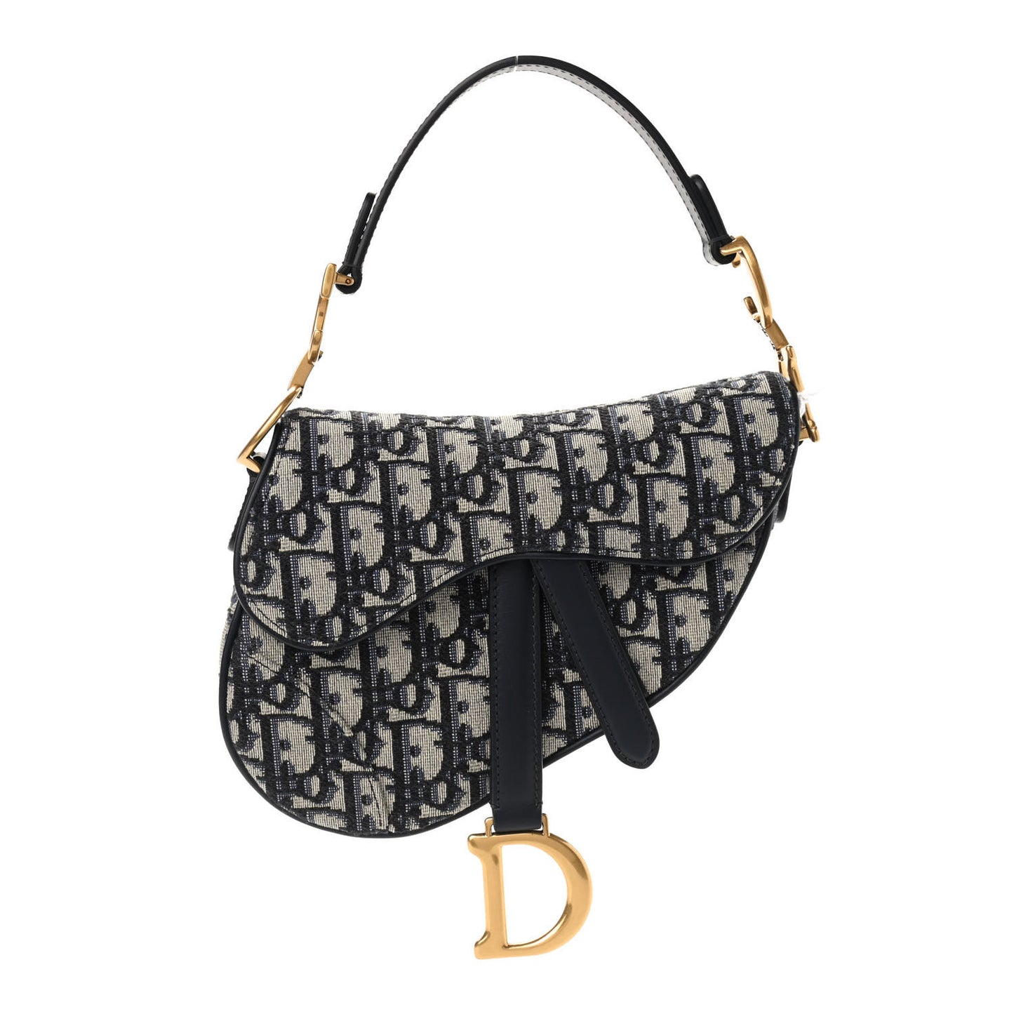 Oblique Mini Saddle Bag Blue