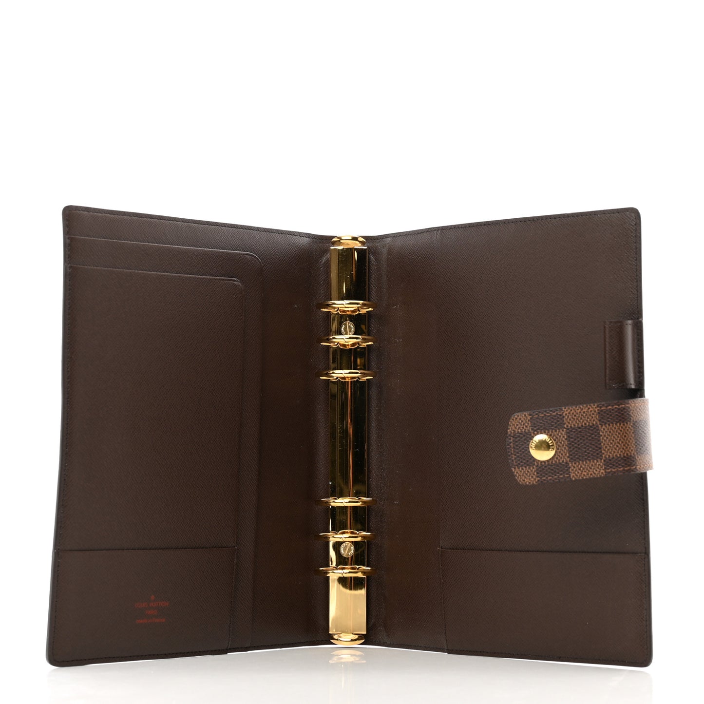 Damier Ebene Large Ring Agenda Cover