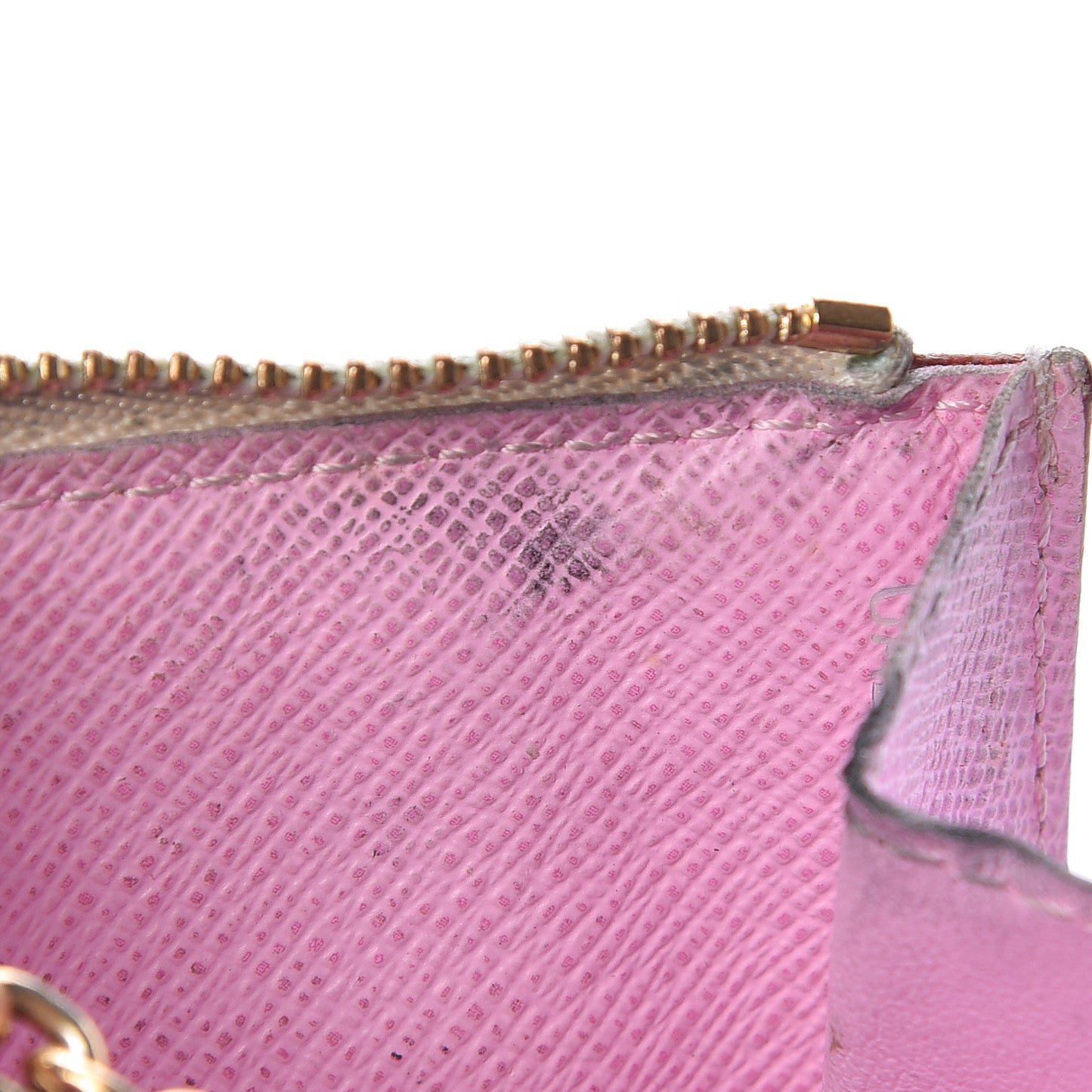 Monogram Multicolor Key Pouch White Litchi