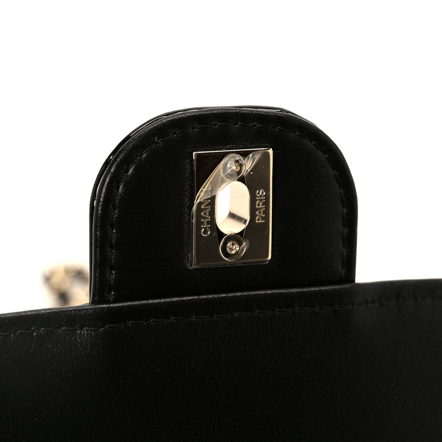 Chanel Patent Calfskin Quilted Mini Flap Black 7 of 12