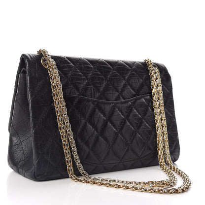 Chanel Aged Calfskin Quilted 2.55 Reissue 226 Flap Black 3 of 10