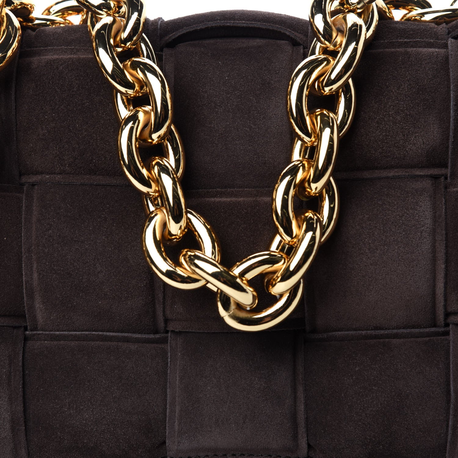 Bottega Veneta Suede Maxi Intrecciato Padded Chain Cassette Crossbody Bag Fondant 11 of 11