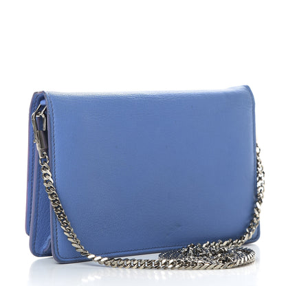 Givenchy Sugar Goatskin Pandora Chain Wallet Blue 3 of 20