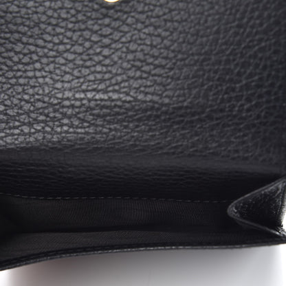 Gucci Dollar Calfskin Double G French Flap Wallet Black 7 of 8