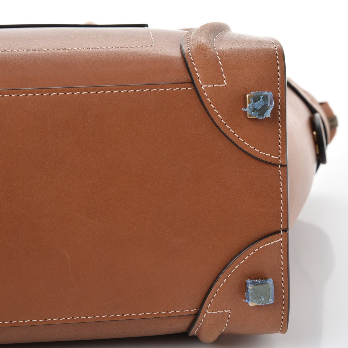 Natural Calfskin Micro Luggage Tan